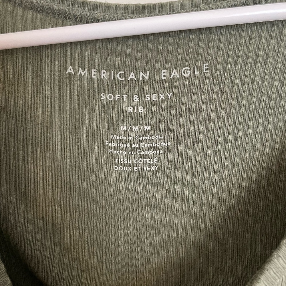 American Eagle Ribbed Scoop Neck top